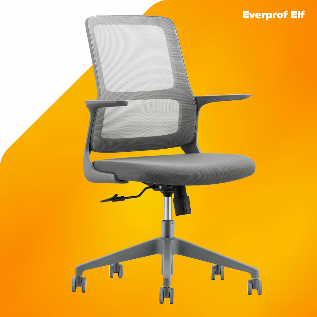 Операторское кресло Everprof Elf Сетка Серый
